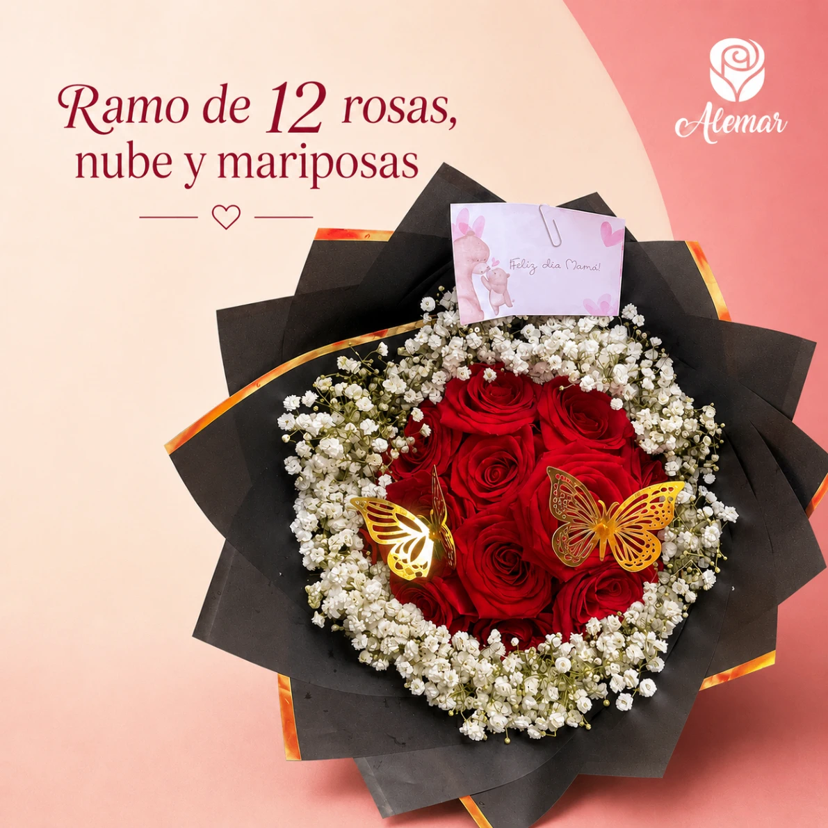 12 rosas y nube