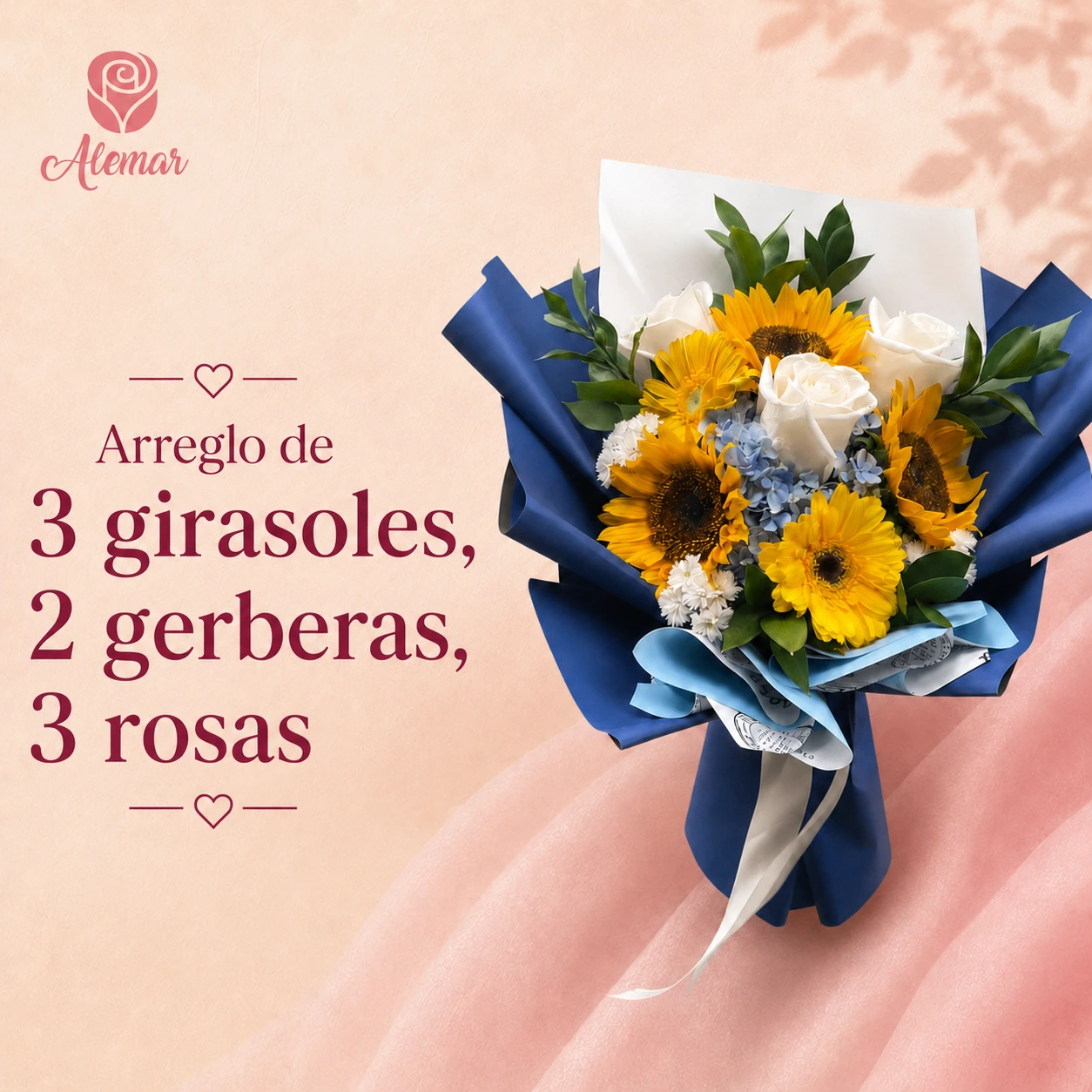 Arreglo de girasoles y gerberas - imagen 1
