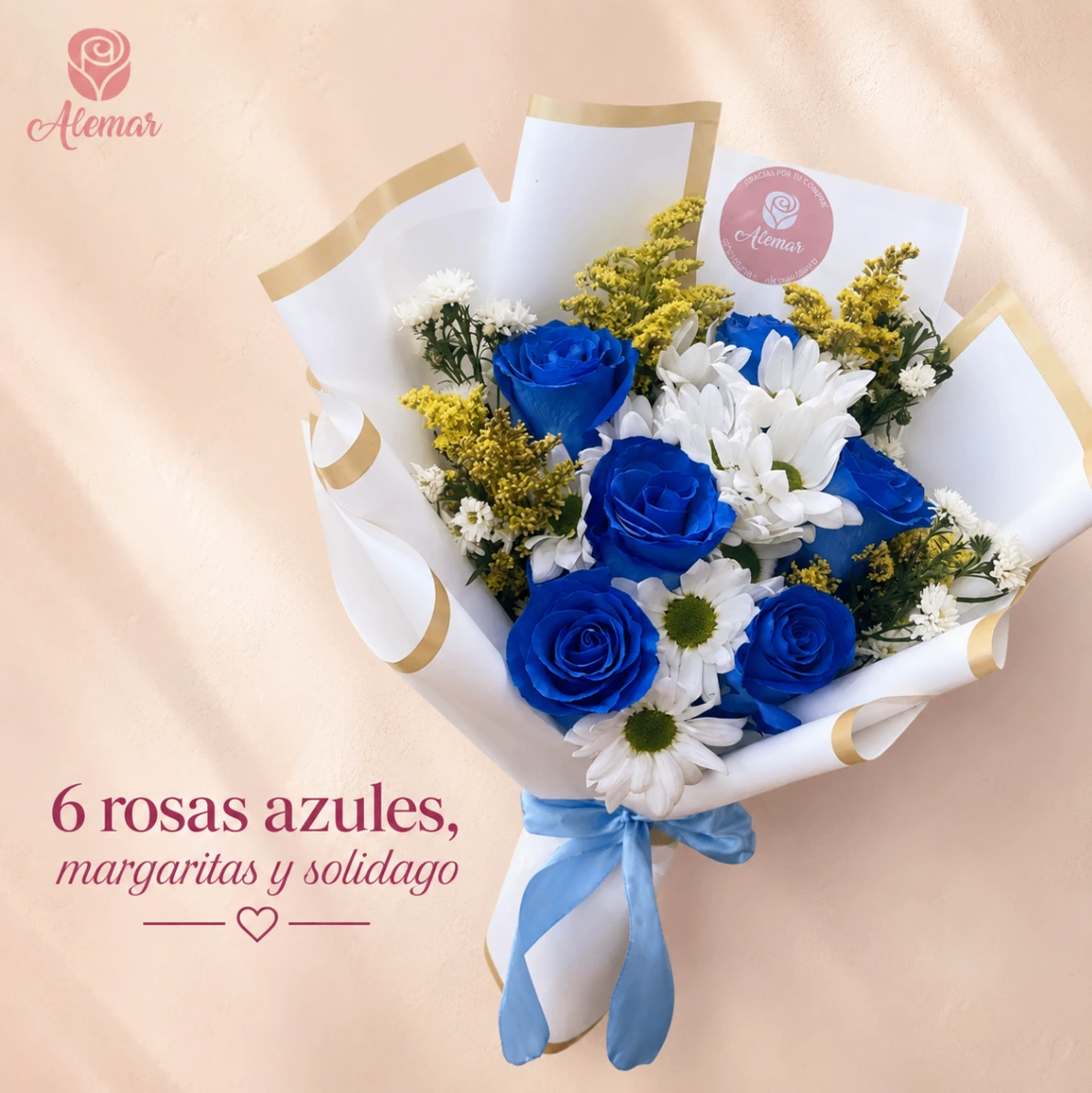 Ramo de rosas azules - imagen 1