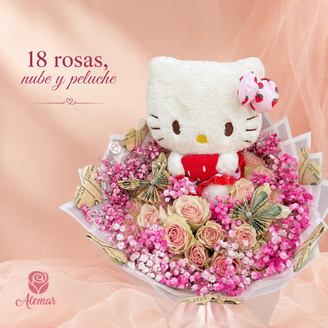 Rosas, dinero y peluche - imagen 1