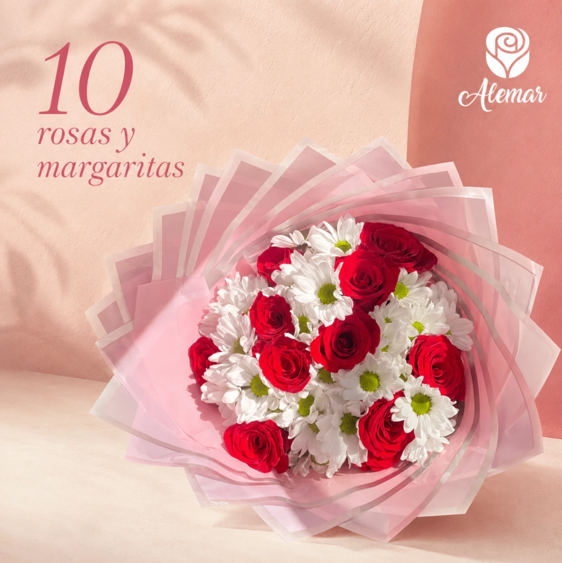 Rosas con margaritas - imagen 1