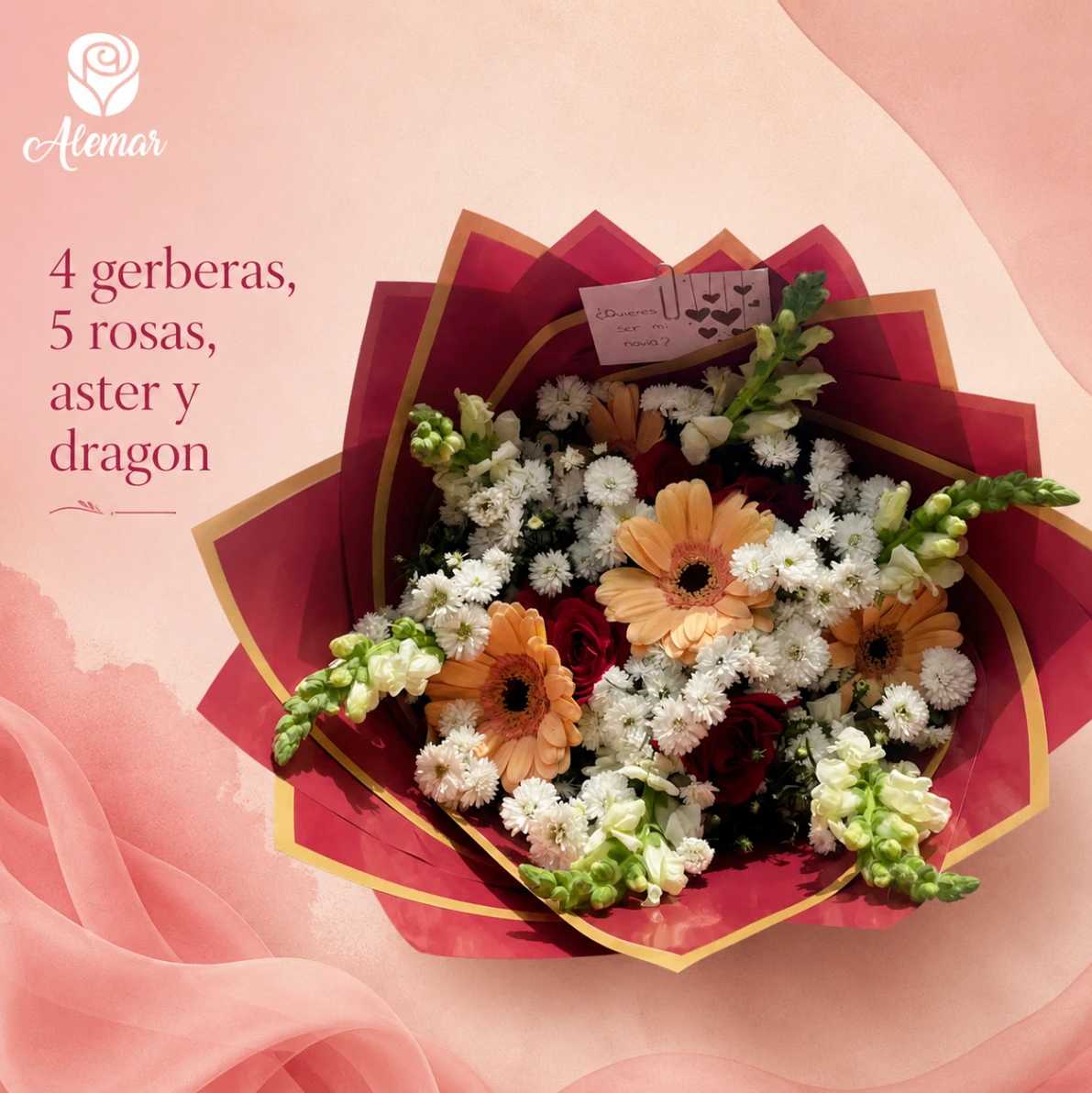 Ramo mixto de gerberas - imagen 1