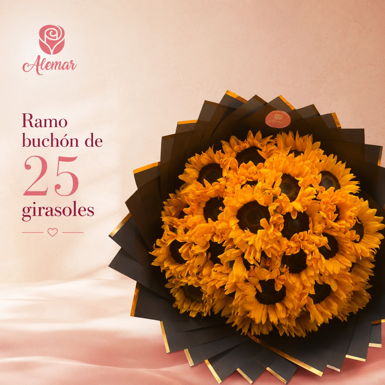 Ramo buchón de girasoles - imagen 1